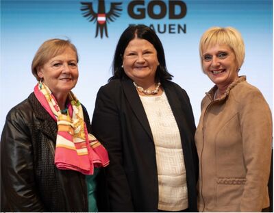 Monika Gabriel (BL Frauen), Mag.a Ursula Hafner (BL Familie), Susanne Schubert (BL Frauen Stv.)
