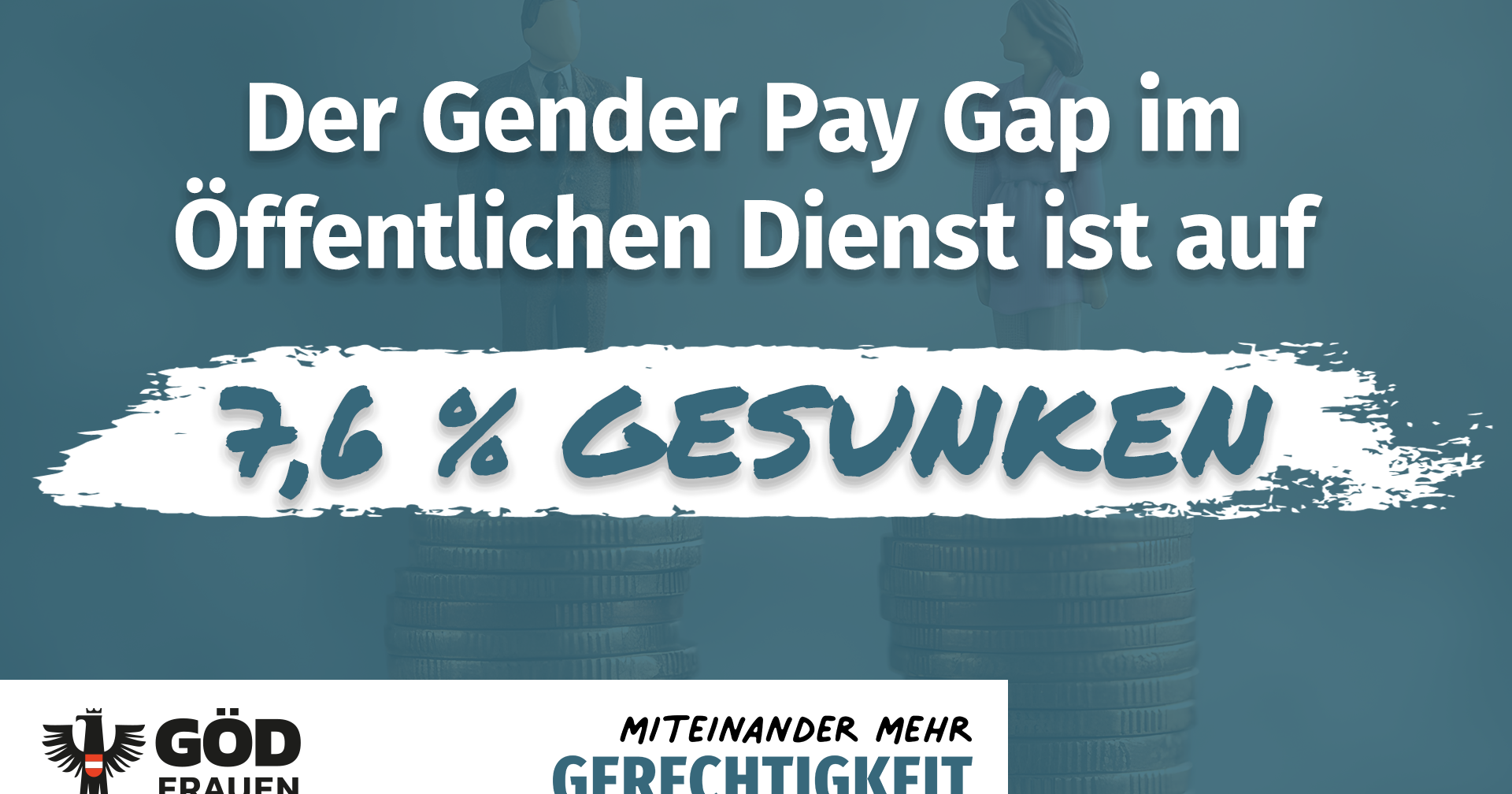 Gender Pay Gap im Öffentlichen Dienst erneut gesunken