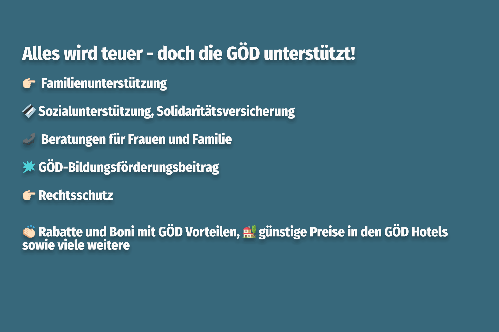 Alles wird teuer - doch die GÖD unterstützt! 18264